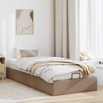 vidaXL Cadre de lit ottoman sans matelas cappuccino 80x200 cm
