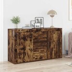 vidaXL Buffet Chêne fumé 120 x 36 x 69 cm Bois d'ingénierie