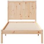 vidaXL Cadre de lit extra long sans matelas 100x210 cm bois massif