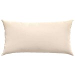 vidaXL Coussins de canapé 2 Pièces Beige 80 x 40 cm tissu