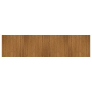 vidaXL Tapis rectangulaire marron 100x400 cm bambou