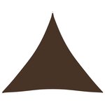 vidaXL Voile de parasol tissu oxford triangulaire 5x5x5 m marron