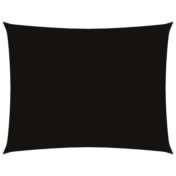 vidaXL Voile de parasol tissu oxford rectangulaire 6x8 m noir