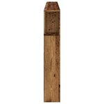 vidaXL Tête de lit à LED vieux bois 220x18 5x103 5cm bois d'ingénierie