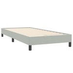 vidaXL Sommier à lattes de lit sans matelas gris clair 100x220cm
