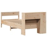 vidaXL Lit bibliothèque sans matelas 100x200 cm bois massif de pin