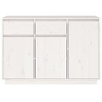 vidaXL Buffet blanc 110x34x75 cm bois massif de pin