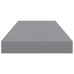 vidaXL Étagère murale flottante gris 60x23 5x3 8 cm MDF