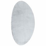 vidaXL Tapis de surface HUARTE Gris 100 x 200 cm Polyester