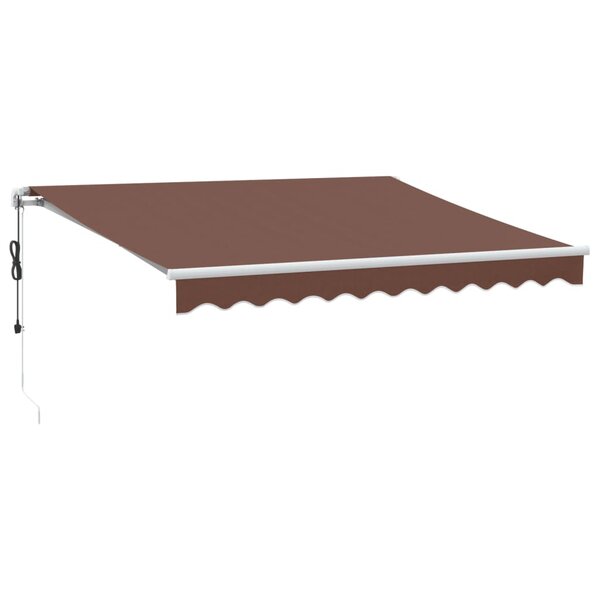 vidaXL Auvent rétractable automatique marron 300x250 cm