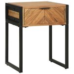 vidaXL Cabinet de chevet Marron 40 x 35 x 50 cm Bois d'acacia massif