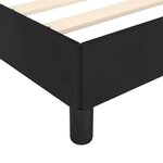 vidaXL Cadre de lit sans matelas noir 180x200 cm velours