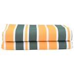 vidaXL Toile de rechange pour store banne Vert et jaune 10 x 1.6 m