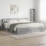 vidaXL Cabinet de Tête de Lit Sonoma gris Bois d'ingénierie