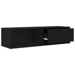 vidaXL Meuble TV chêne noir 100x31x25 5 cm bois d'ingénierie