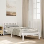 vidaXL Cadre de lit extra long sans matelas 80x210 cm bois massif pin