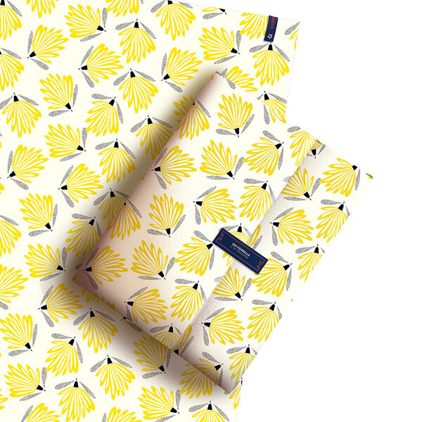 KIT Feuille cadeau réutilisable M Jaune Nice