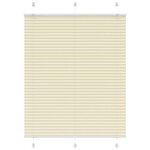 vidaXL Store plissé crème 105x100cm largeur du tissu 104 4cm polyester