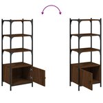 vidaXL Bibliothèque à 3 niveaux chêne brun 41x30x109 5 cm