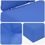 vidaXL Coussin de canapé d'extérieur Polyester Bleu royal