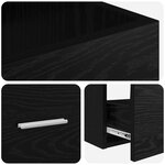 vidaXL Meuble de salle de bain avec évier Chêne noir 42 x 40 x 84 5 cm