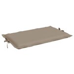 vidaXL Coussin de chaise longue taupe 186x58x4 cm tissu oxford