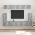 vidaXL Ensemble meuble TV 5 Pièces Gris Sonoma Bois d'ingénierie