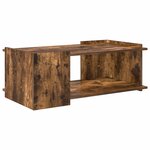 vidaXL Table basse Chêne fumé 90 x 50 x 33 cm Bois d'ingénierie