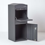 Boîte à colis incurvée 1 porte Large Gris foncé Acier galvanisé SMART PARCEL BOX®