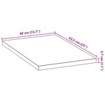 vidaXL Plan de travail de cuisine bois de chêne massif rectangulaire