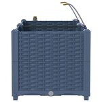 vidaXL Pots de jardin Gris 80 x 40 x 37.5 cm Acier