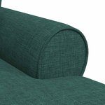 vidaXL Chaise lounge avec jupe Vert foncé 91 x 157 x 91 cm tissu