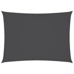 vidaXL Voile de parasol tissu oxford rectangulaire 3x4 5 m anthracite