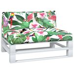 vidaXL Coussins de palette lot de 2 multicolore tissu