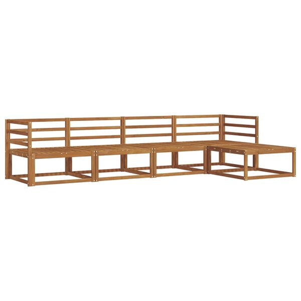 vidaXL Ensemble de canapés d'extérieur 5 pc Naturel