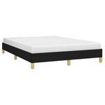vidaXL Cadre de lit sans matelas noir 140x200 cm tissu