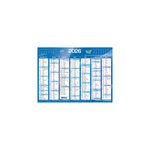 Calendrier 2026 - 14 Mois - 18 x 13.5 cm - Couleur Bleu