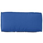 vidaXL Coussin pour dossier de palette Bleu royal 80 x 40 x 12 cm