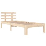 vidaXL Cadre de lit sans matelas bois massif 100x200 cm