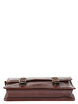 Besace homme classic en cuir - KATANA - L34.5 x H25.0 x P6.0 cm - 36848-Marron