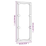 vidaXL Miroir mural avec lumières LED 30x80 cm verre rectangulaire