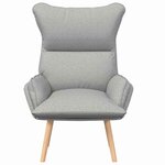 vidaXL Fauteuil relaxant Gris nuage 69 x 74 x 93 cm tissu