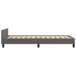 vidaXL Cadre de lit sans matelas gris 90x200 cm similicuir