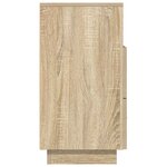 vidaXL Table de chevet avec 2 tiroirs chêne sonoma 36x36x68 cm