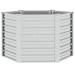 vidaXL Lit surélevé de jardin 129x77 cm Acier galvanisé Argenté