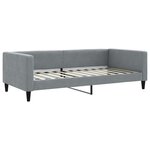 vidaXL Lit de jour avec gigogne sans matelas gris clair 100x200 cm