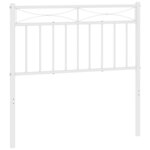 vidaXL Tête de lit métal blanc 90 cm
