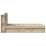 vidaXL Cadre de lit avec rangement Chêne Sonoma 75 x 190 cm