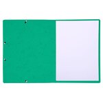 Chemise À Élastique Sans Rabat Carte Lustrée 350gm2 - A4 - Vert - X 50 - Exacompta