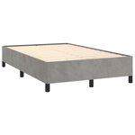 vidaXL Sommier à lattes de lit avec matelas LED gris clair 120x190 cm
